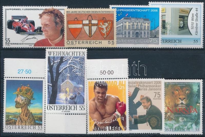2005-2006 9 stamps, 2005-2006 9 klf bélyeg
