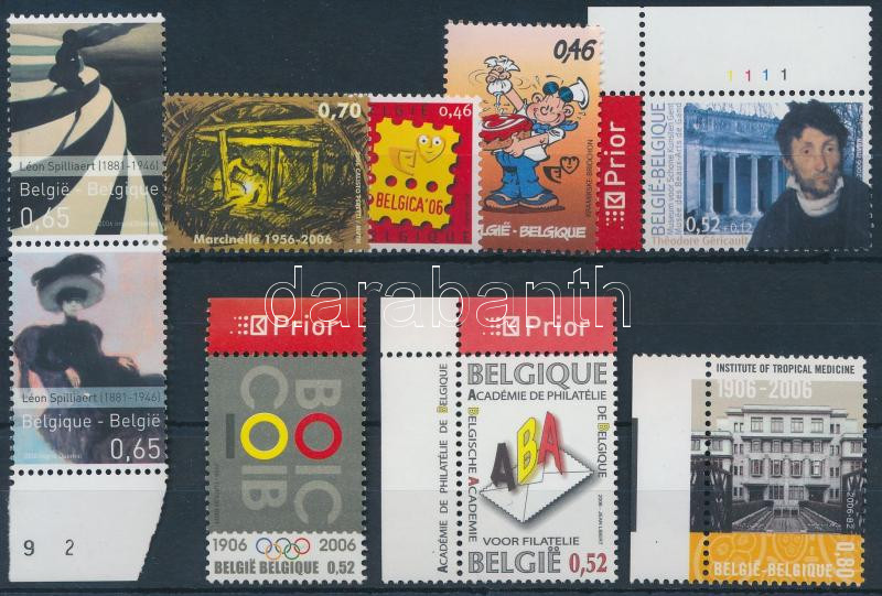 9 stamps, 9 klf bélyeg, közte ívszéli és ívsarki értékek