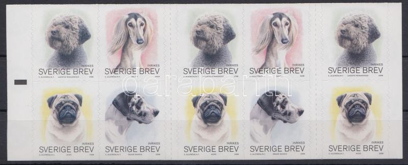 Kutya öntapadós bélyegfüzet, Dogs self-adhesive stampbooklet