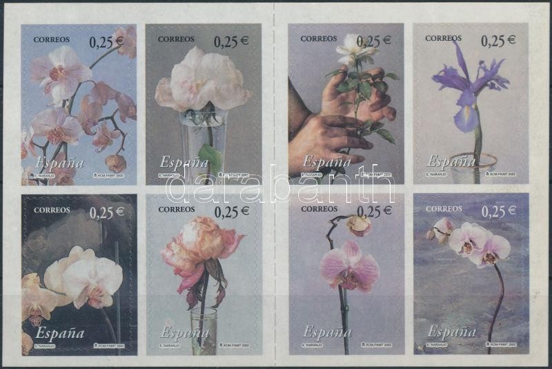 Flowers stamp booklet, Virágok bélyegfüzet