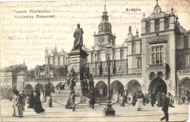 Kraków; Pomnik Mickiewicza / monument