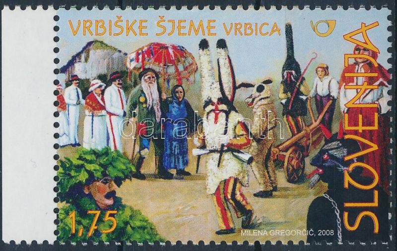 Hagyományos viseletek ívszéli bélyeg, Traditional costumes margin stamp