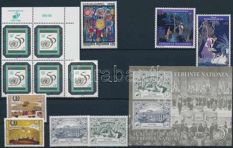 12 stamps + 1 mini sheet + 1 block, 12 db bélyeg, közte sorok és négyestömb + 1 kisív + 1 blokk