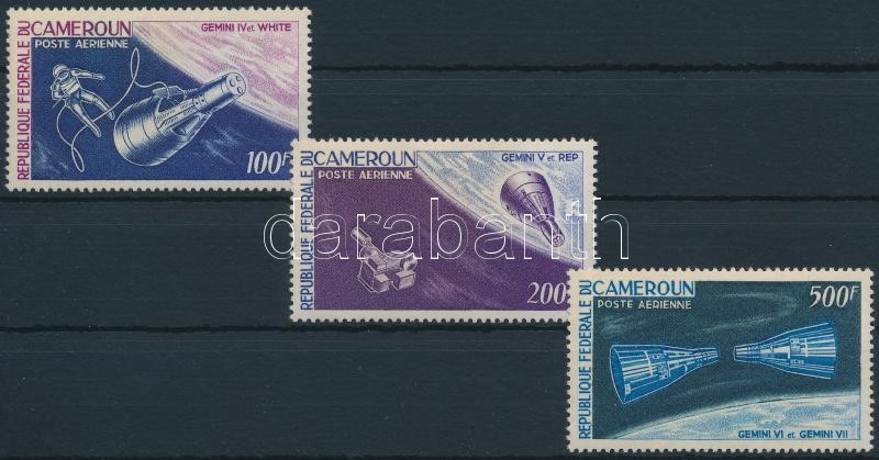 Space research 3 stamps, Űrkutatás sor 3 értéke