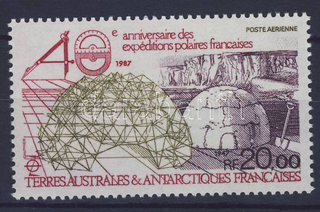 A francia sarki expedíció 40. évfordulója, 40th anniversary of the French expedition to polar, 40. Jahrestag der französischen Polarexpedition