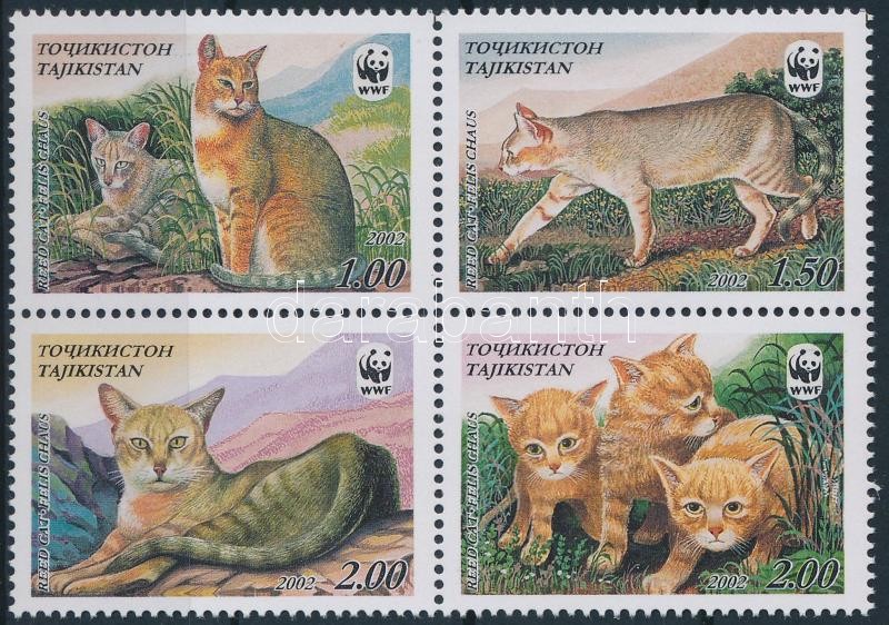 WWF mocsári macska négyestömb, WWF Jungle cat block of 4