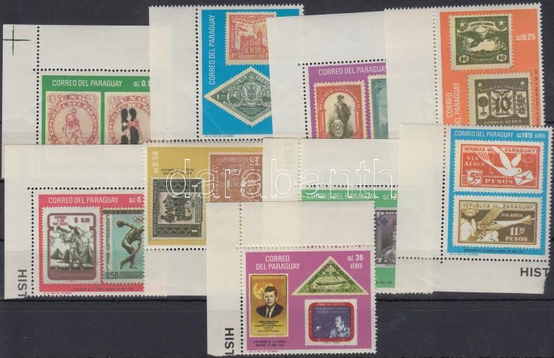 Centenary of stamp corner set, 100 éves a bélyeg ívsarki sor