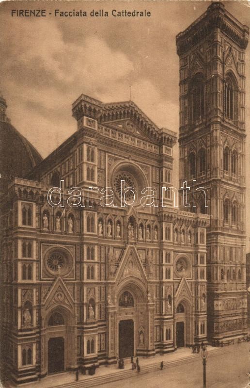 Firenze, Florence; Facciata della Cattedrale / facade of the Cathedral