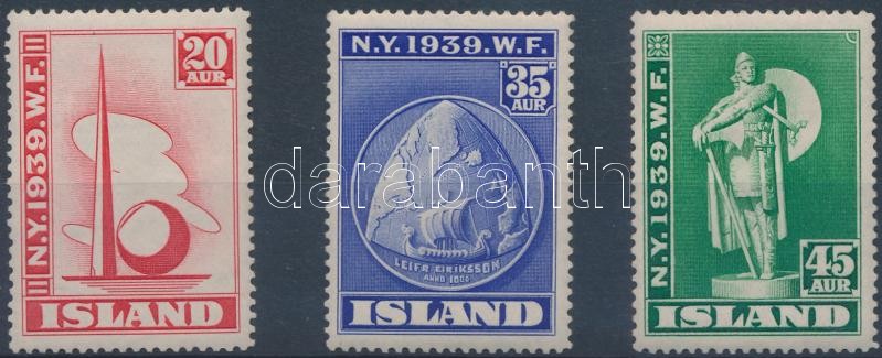 World's Fair, New York 3 stamps, Világkiállítás, New York 3 érték