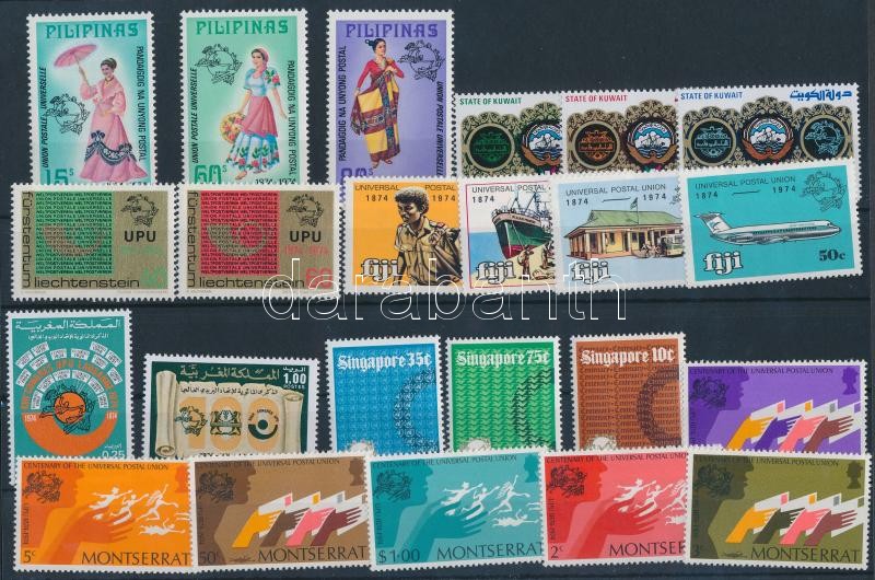 Centenary of UPU 32 stamps + 1 block, 100 éves az UPU 32 db bélyeg + 1 db blokk