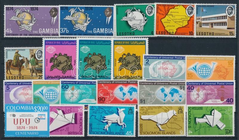 Centenary of UPU 34 stamps, 100 éves az UPU 34 db bélyeg
