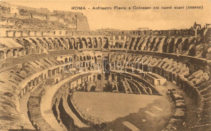 Rome, Roma; Anfiteatro Flavio, Colosseo coi nuovi scavi / colosseum