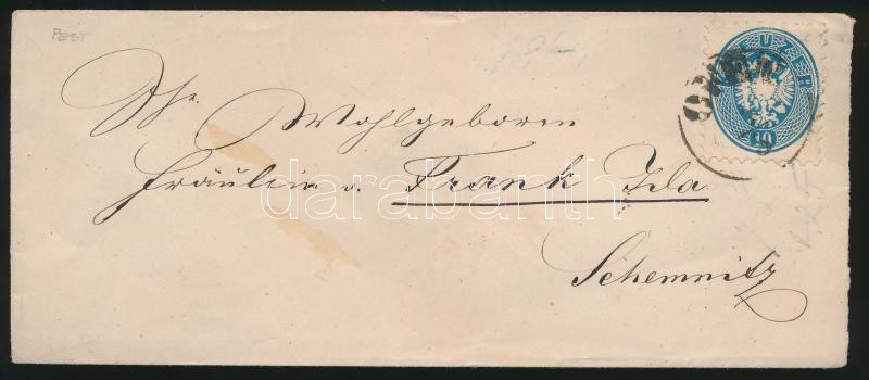 ~1865 10kr on cover 