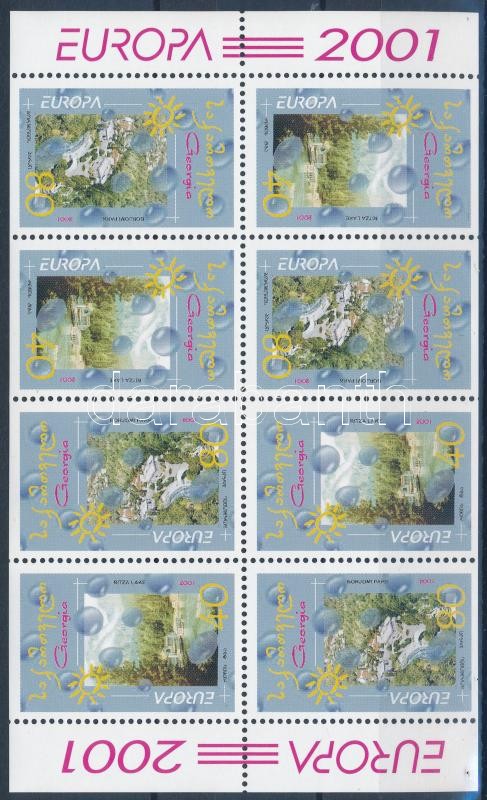 Europa CEPT stamp-booklet sheet, Europa CEPT bélyegfüzetlap ív