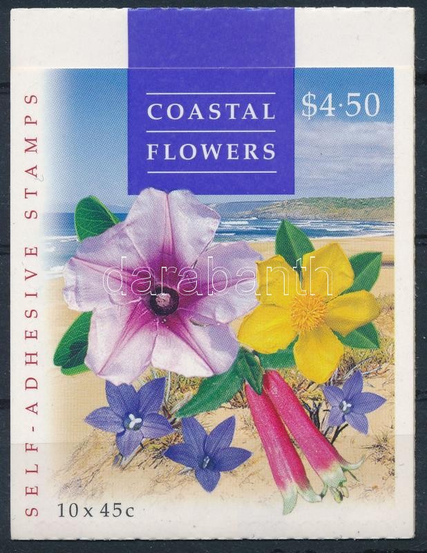 Flower self-adhesive stamp booklet (11 1/4 perforation), Virág öntapadós bélyegfüzet (11 1/4 fogazással)