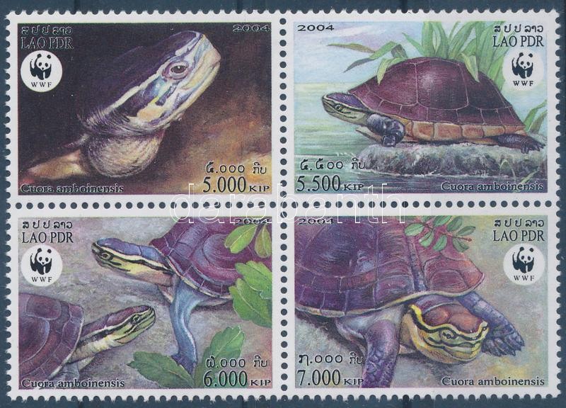 WWF Turtles set block of 4, WWF: Teknősök sor négyestömbben