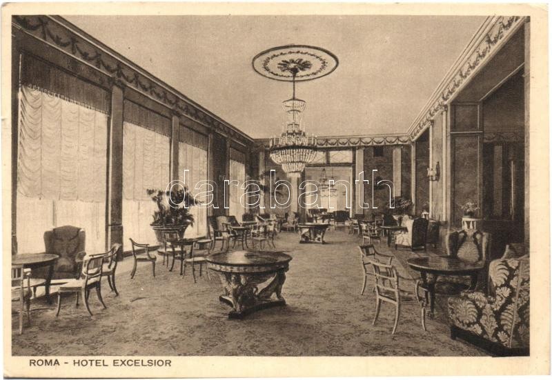 Rome, Roma; Hotel Excelsior, interior