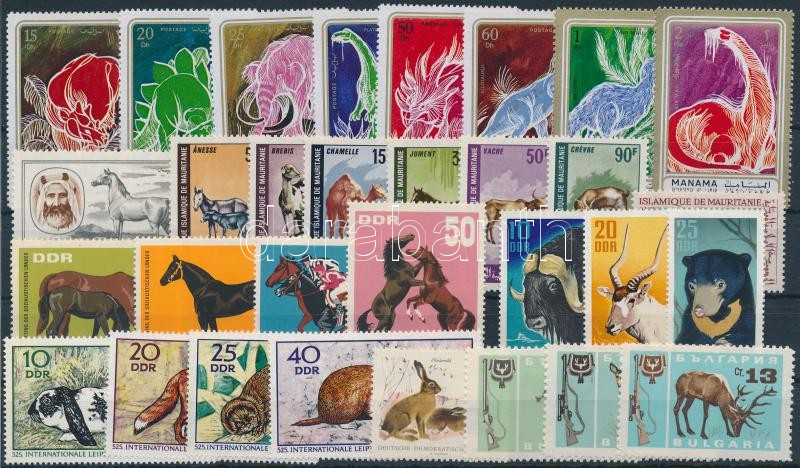Animals ~1967-1973 31 stamps, Állat motívum ~1967-1973 31 klf bélyeg, közte sorok