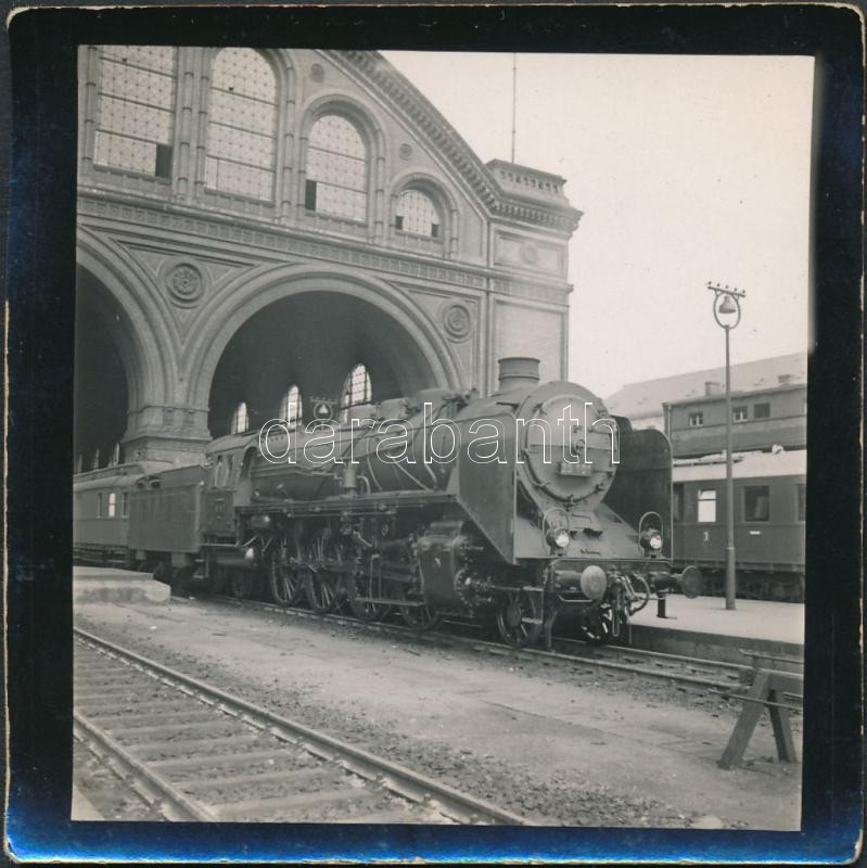 cca 1930 Anhalter Bahnhof, Berlin, berlini vasútállomás, fotó, 6x6cm