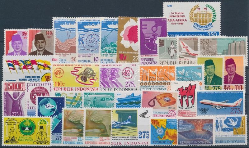 1983-1984 35 klf bélyeg, közte sorok, 1983-1984 35 diff stamps with sets