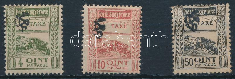 Portó sor 3 értéke, Postage due set 3 values