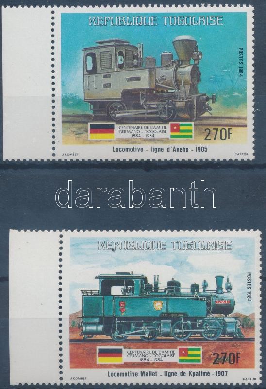 German-Togolese friendship 2 margin stamps, 100 éves a német-togói barátság 2 ívszéli érték