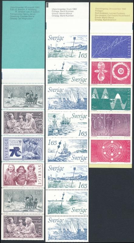5 db klf bélyegfüzet, 5 stamp-booklets