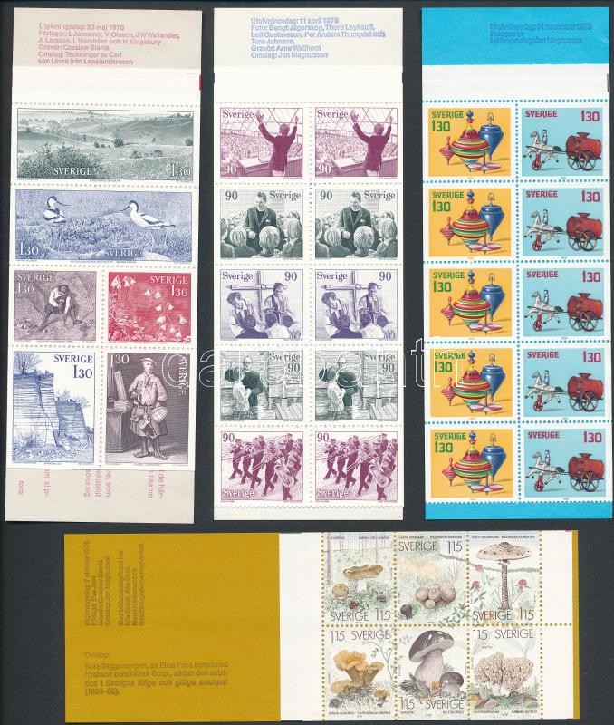 4 db klf bélyegfüzet, 4 stamp-booklets
