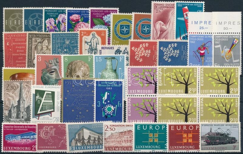 1939-1972 41 db bélyeg, közte teljes sorok, összefüggések, 1939-1972 41 stamps
