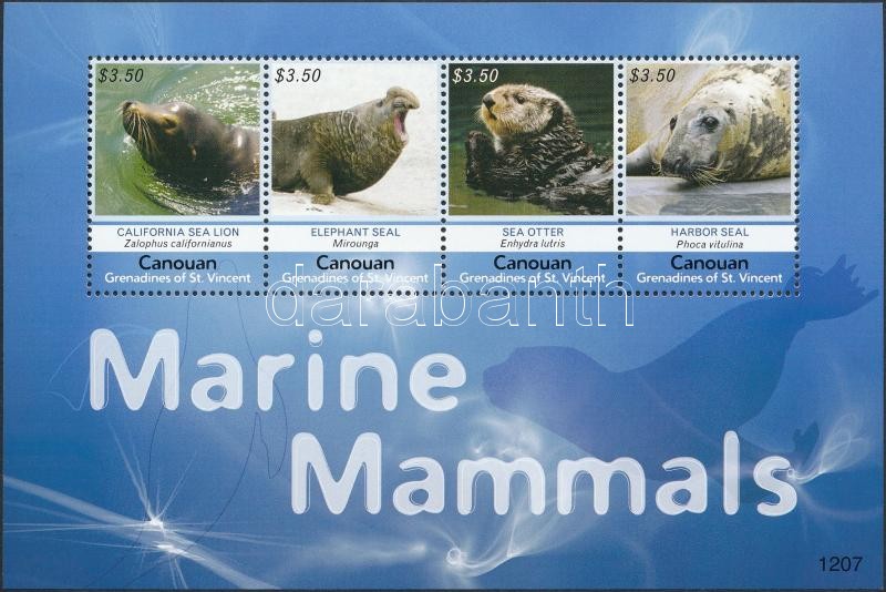 Marine mammals minisheet, Tengeri emlősök kisív