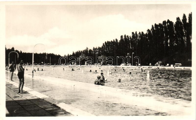 1949 Miskolc-Tapolca fürdő, strand, kiadja Póka Györgyné