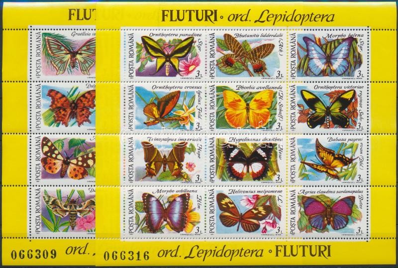 Butterfly numbered blockset, Lepkék sorszámozott blokksor