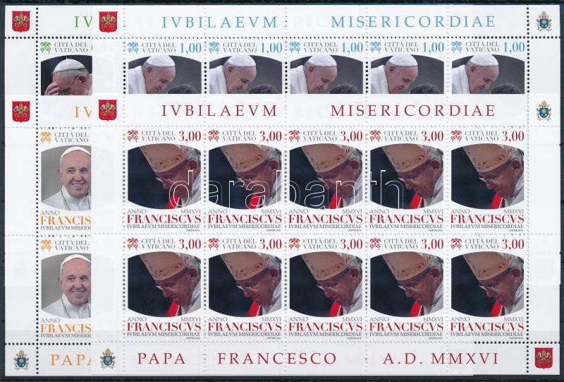 Ferenc pápa kisív sor, Pope Francis mini sheet set