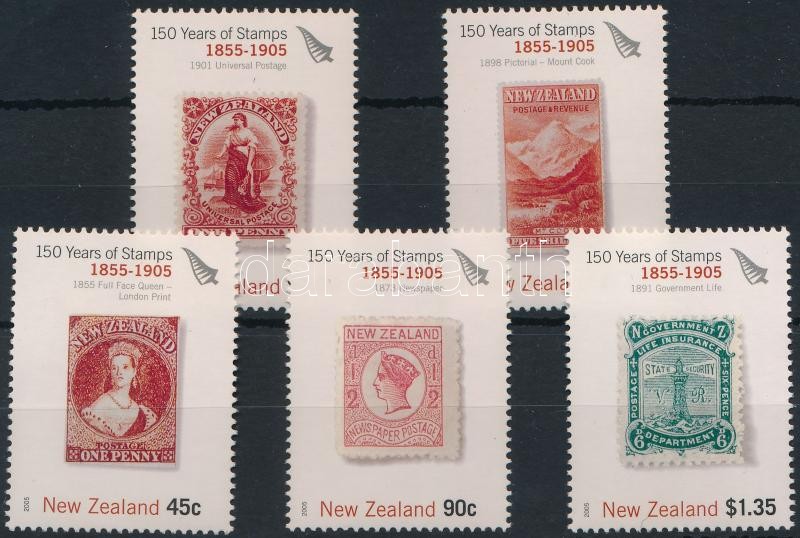 150th anniversary of stamp in New Zealand set, 150 éves a bélyeg Új-Zélandon sor