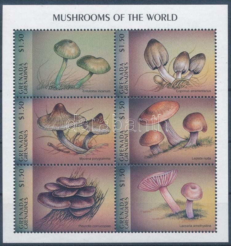 Mushroom minisheet, Gombák kisív