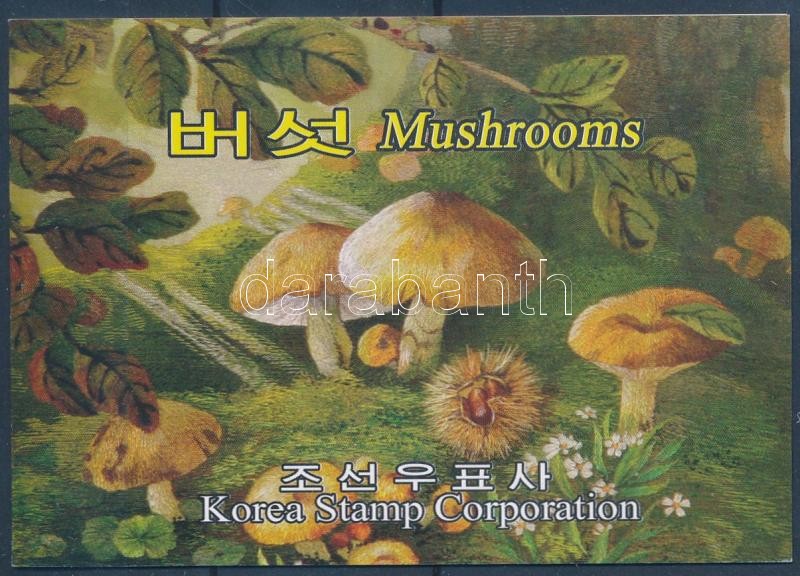Mushrooms stamp booklet, Gombák bélyegfüzet
