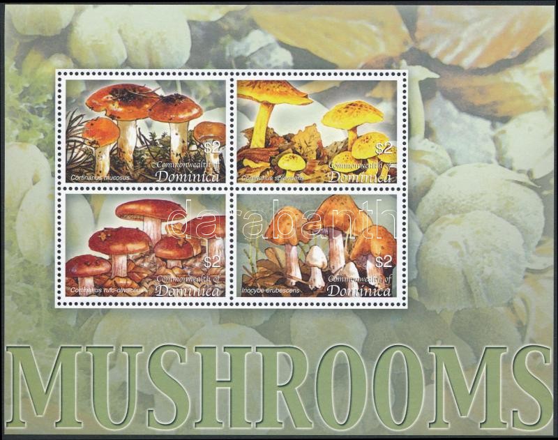 Mushroom minisheet, Gomba kisív