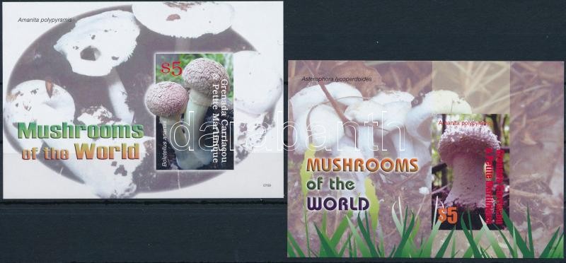 Mushrooms block pair, Gombák blokkpár