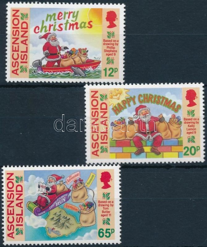 Karácsony sor 3 értéke, Christmas 3 stamps