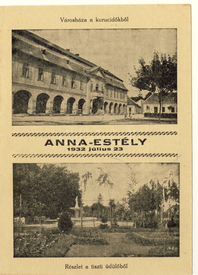 1932 Esztergom, Anna Estély, Városháza, tiszti üdülő