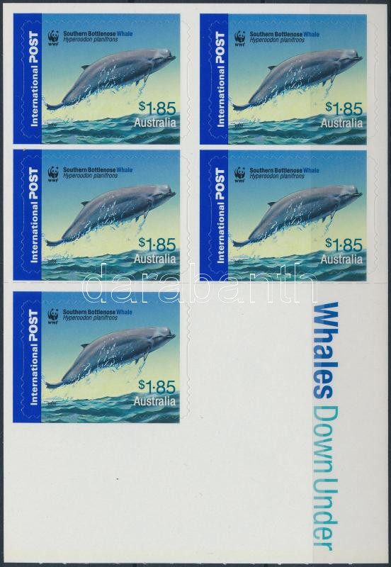 WWF: Dolphin self-adhesive stamp booklet, WWF: Delfin öntapadós bélyegfüzet