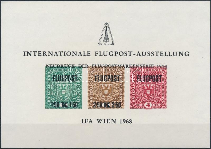 IFA International Airmail stamp exhibition memorial sheet, IFA Nemzetközi Légiposta bélyegkiállítás emlékív
