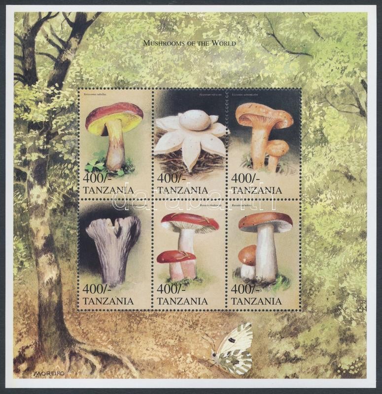 Mushrooms minisheet, Gombák kisív