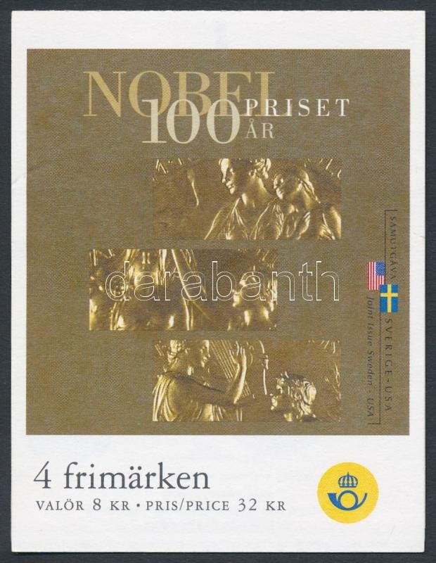 100 éves a Nobel-díj  bélyegfüzet, Nobel Prize stamp booklet