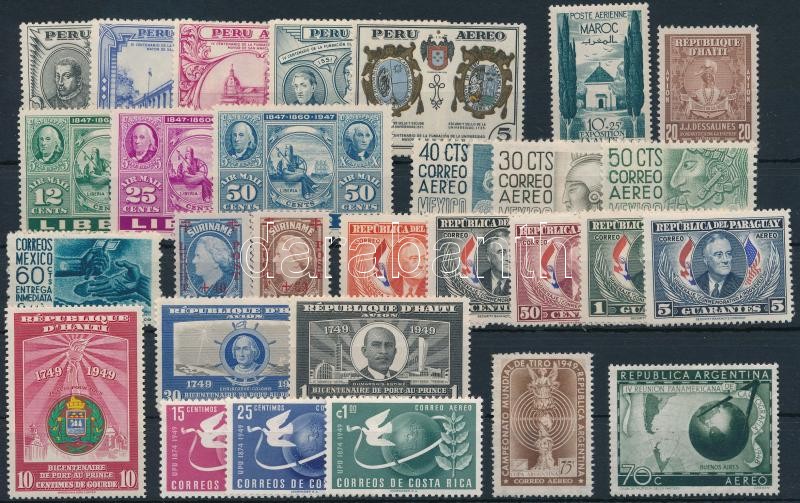 29 diff Airmail stamps before 1950, Légiposta 29 klf 1950 előtti bélyeg