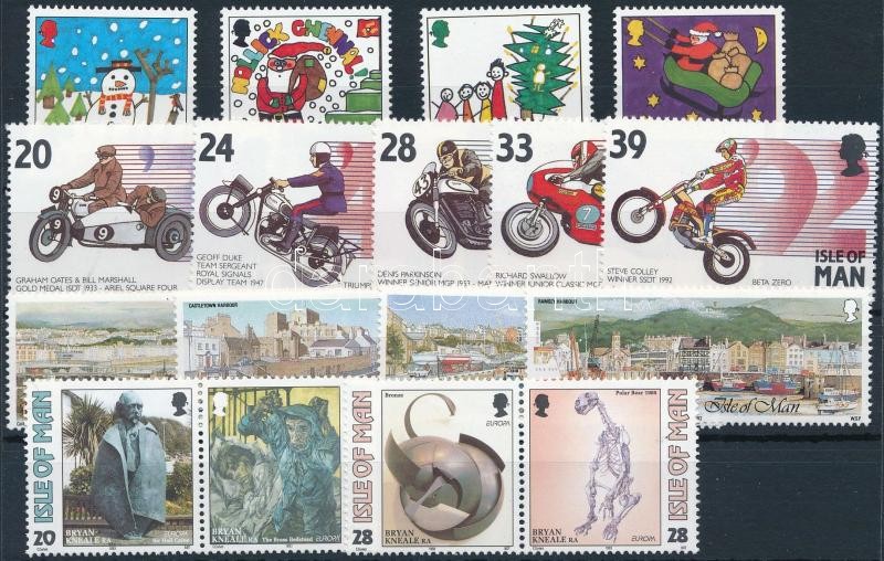 1992-1996 17 klf bélyeg, közte sorok + párok, 1992-1996 17 diff stamps with sets + pairs