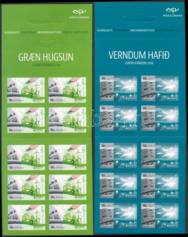 Europa CEPT, Environmental Awareness 2 diff self-adhesive stampbooklets, Europa CEPT, Környezettudatosság 2 db klf öntapadós bélyegfüzet