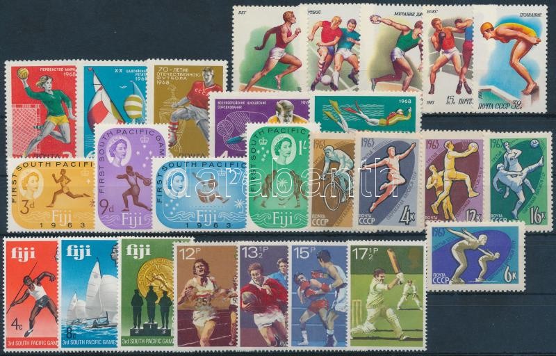 1963-1980 Sport 26 diff stamps, 1963-1980 Sport motívum 26 klf bélyeg