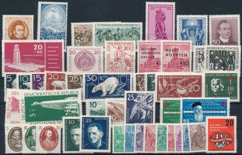 1953-1957 46 diff stamps, 1953-1957 46 klf bélyeg