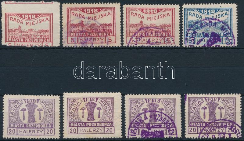 Przedbórz 8 stamps, Przedbórz 8 db bélyeg